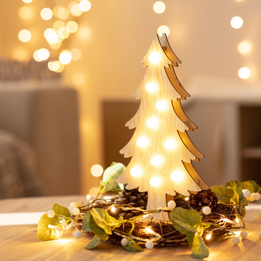 LED-Weihnachtsbaum bois mit Batterie