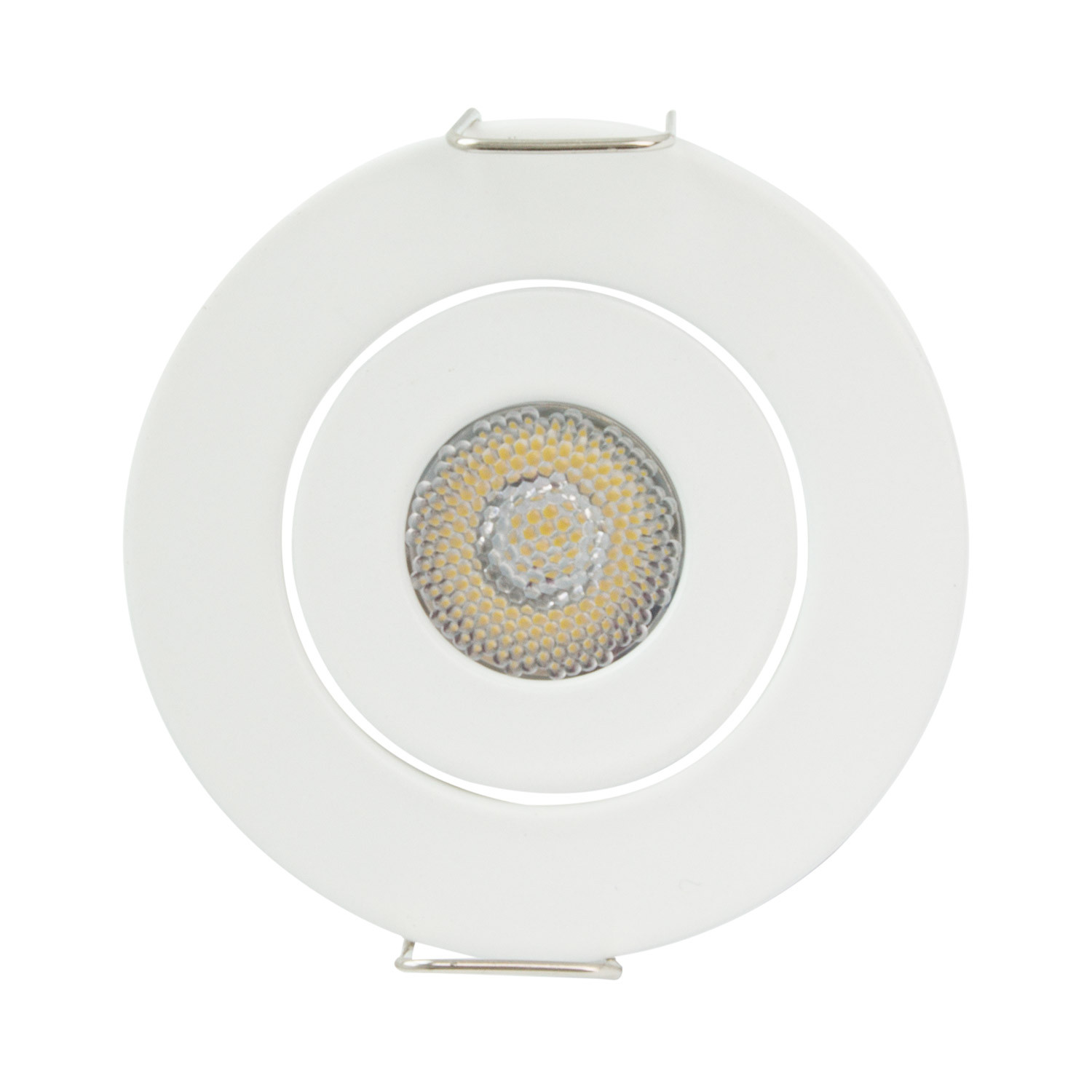 LED Downlight Einbauleuchte COB Schwenkbar 1W Weiss Ausschnitt Ø44mm