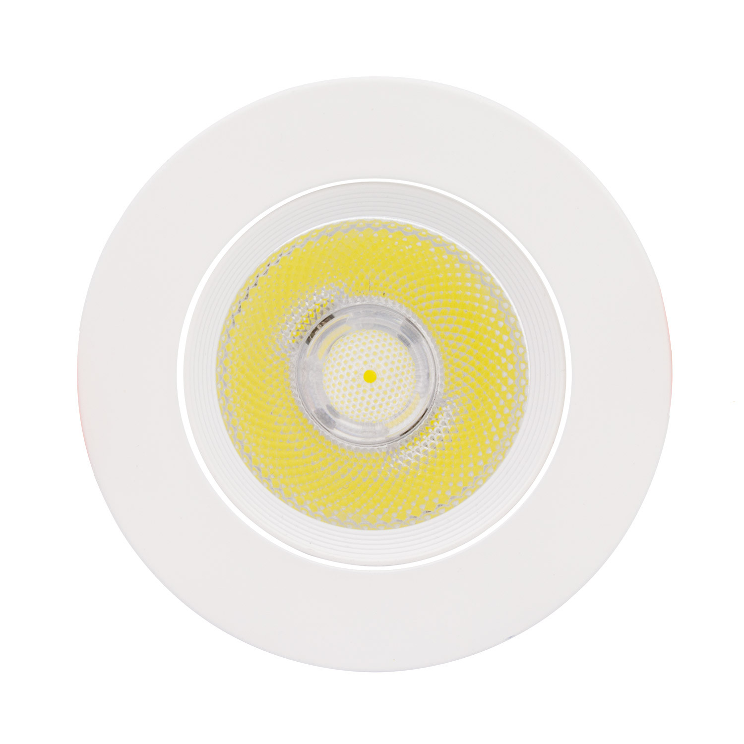 LED Strahler Downlight Schwenkbar Rund COB 15W Weiss Ausschnitt Ø 110mm