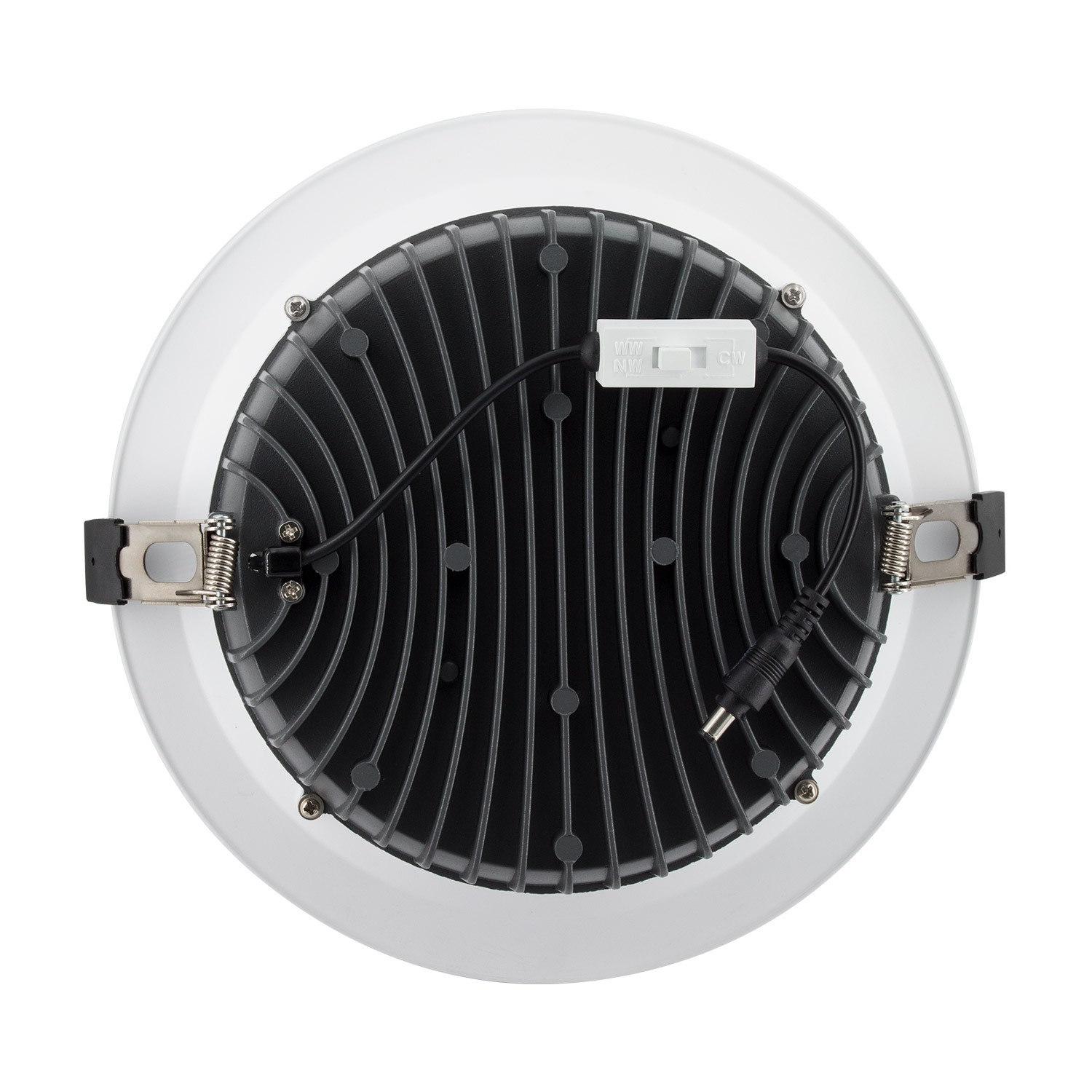 LED-Downlight Strahler Slim 130 lm/W 40W Zuschnitt Ø200mm (UGR17)