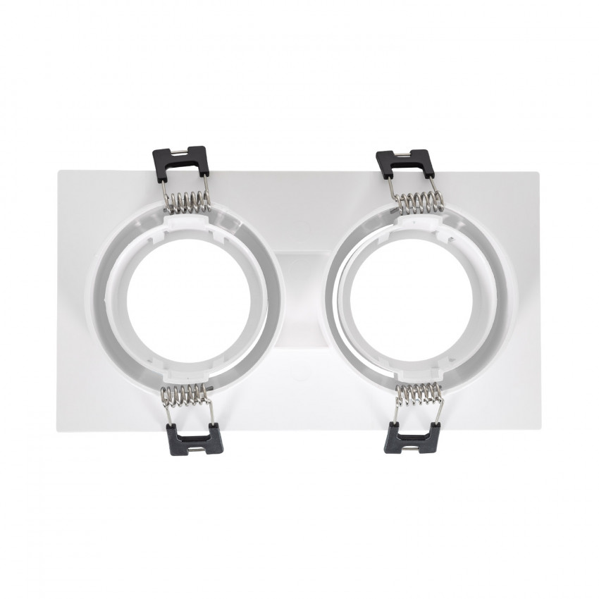Downlight Eckig Schwenkbar GU10 6W Briallantweiss Ausschnitt 75x15 mm PC