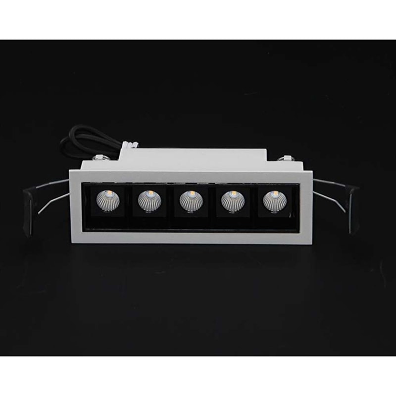 LED Einbau-Rasteleuchte Line 640lm , 5x2W Warmweiß