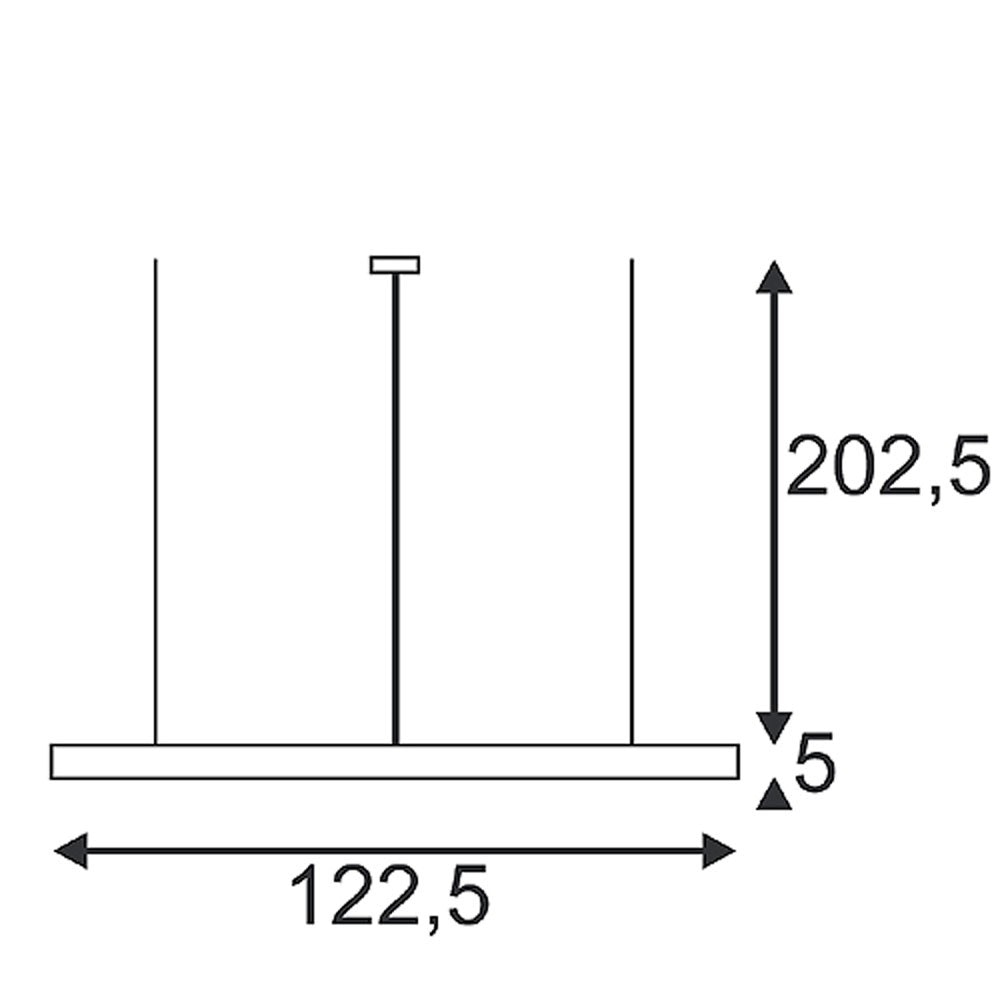 AIXLIGHT R OFFICE T5 39W suspension, schwarz, 2xT5 39W + 2xGU10 max 75