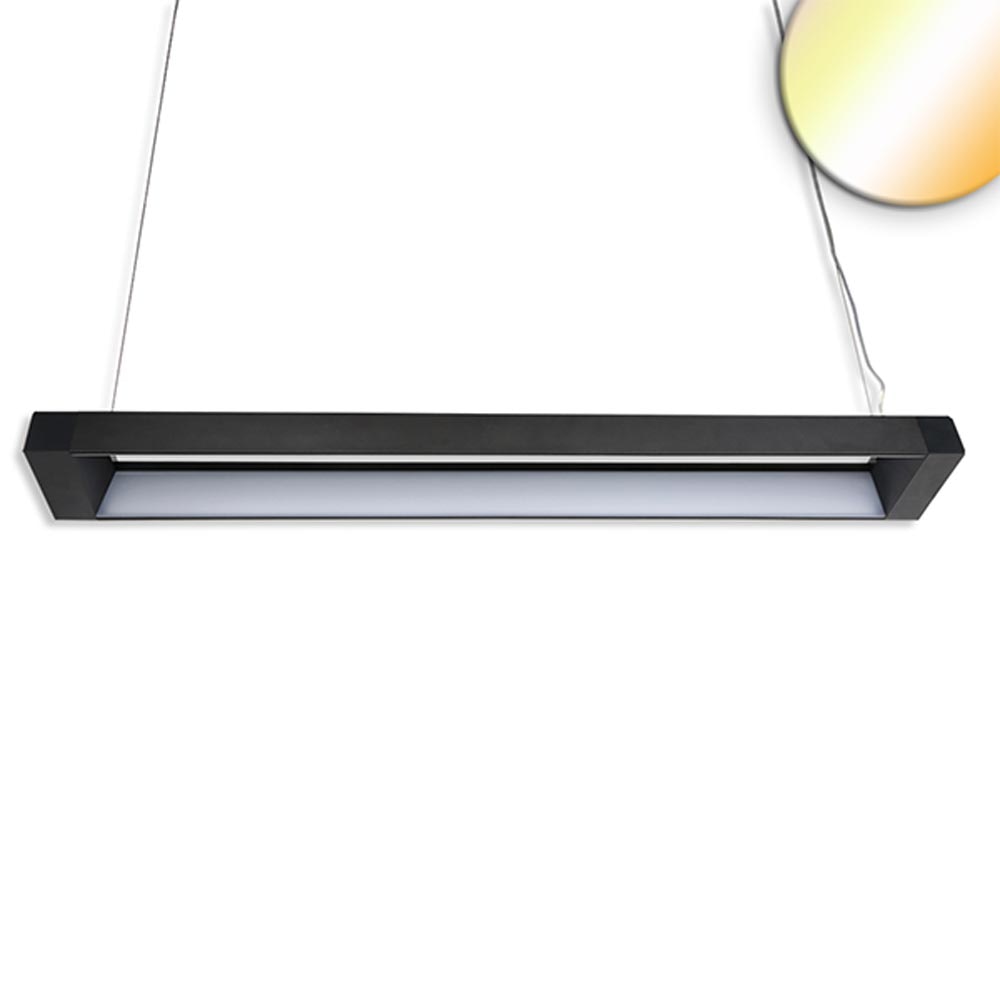 click-licht.de LED Hängeleuchte Frame 40W, schwarz, ColorSwitch 3000|4000|5700K