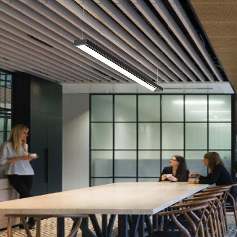 click-licht.de LED Hängeleuchte Frame 40W, schwarz, ColorSwitch 3000|4000|5700K