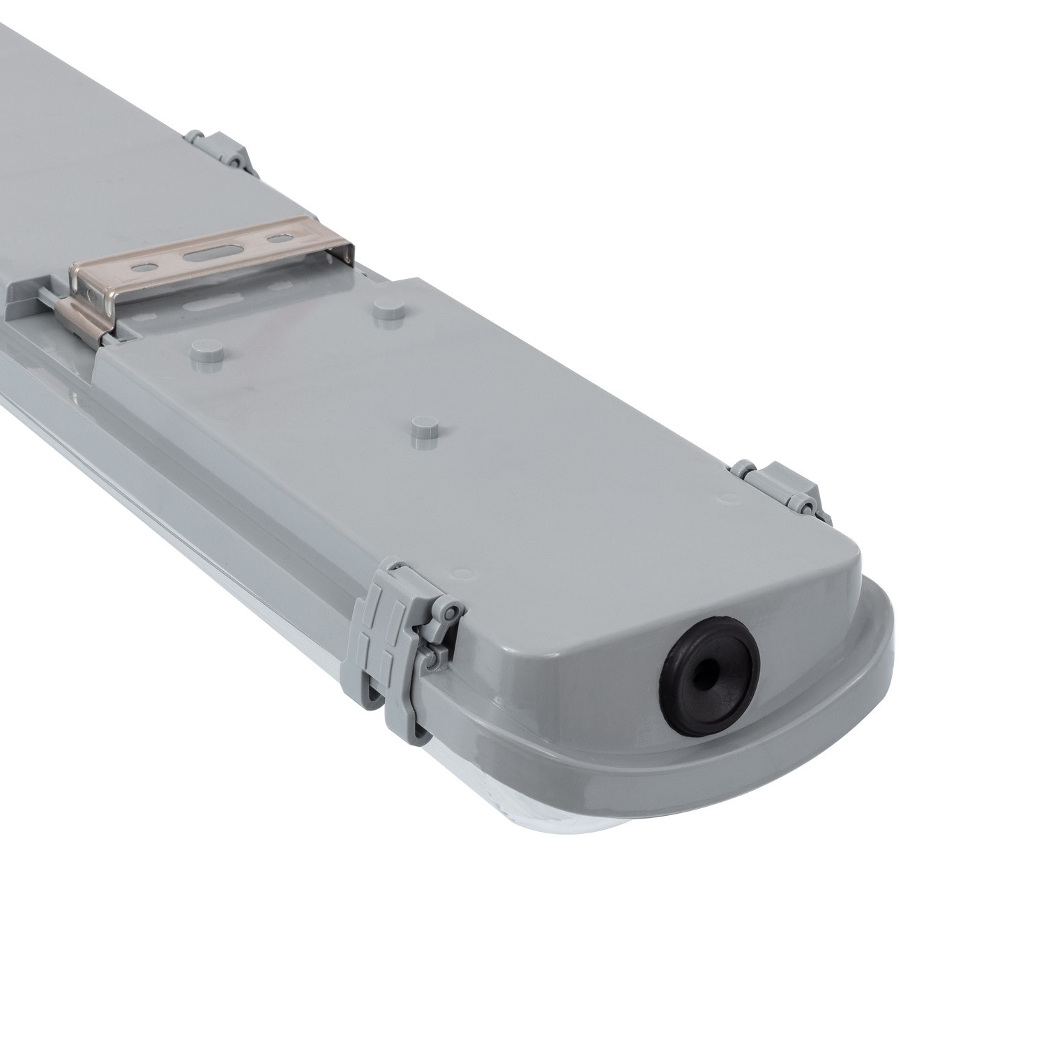 LED Wannenleuchte Slim für zwei Röhren LED 1500mm PC/PC Einseitige Einspeisung