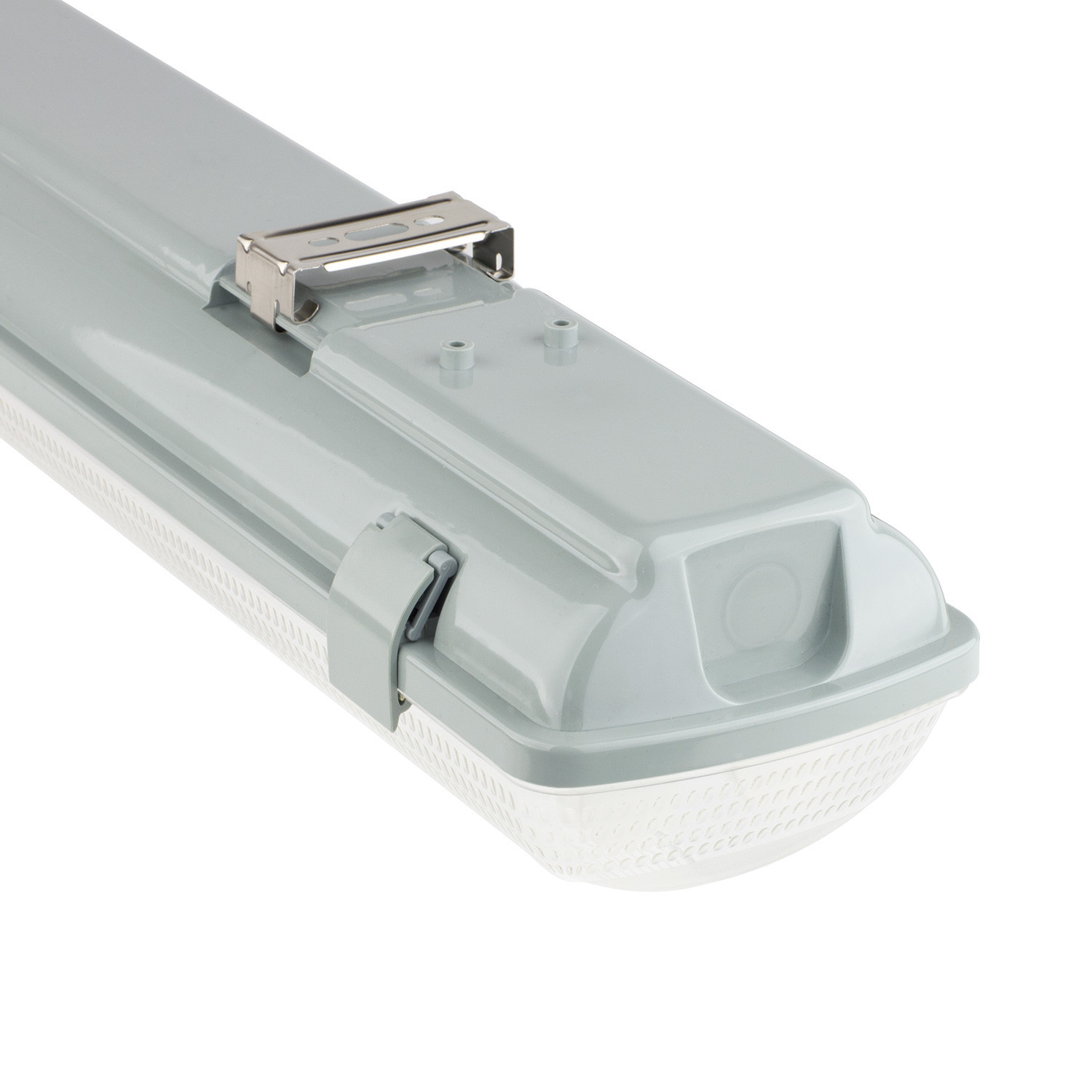 Set Wannenleuchte mit 1 LED- Röhren 1200mm einseitige Einspeisung 18W