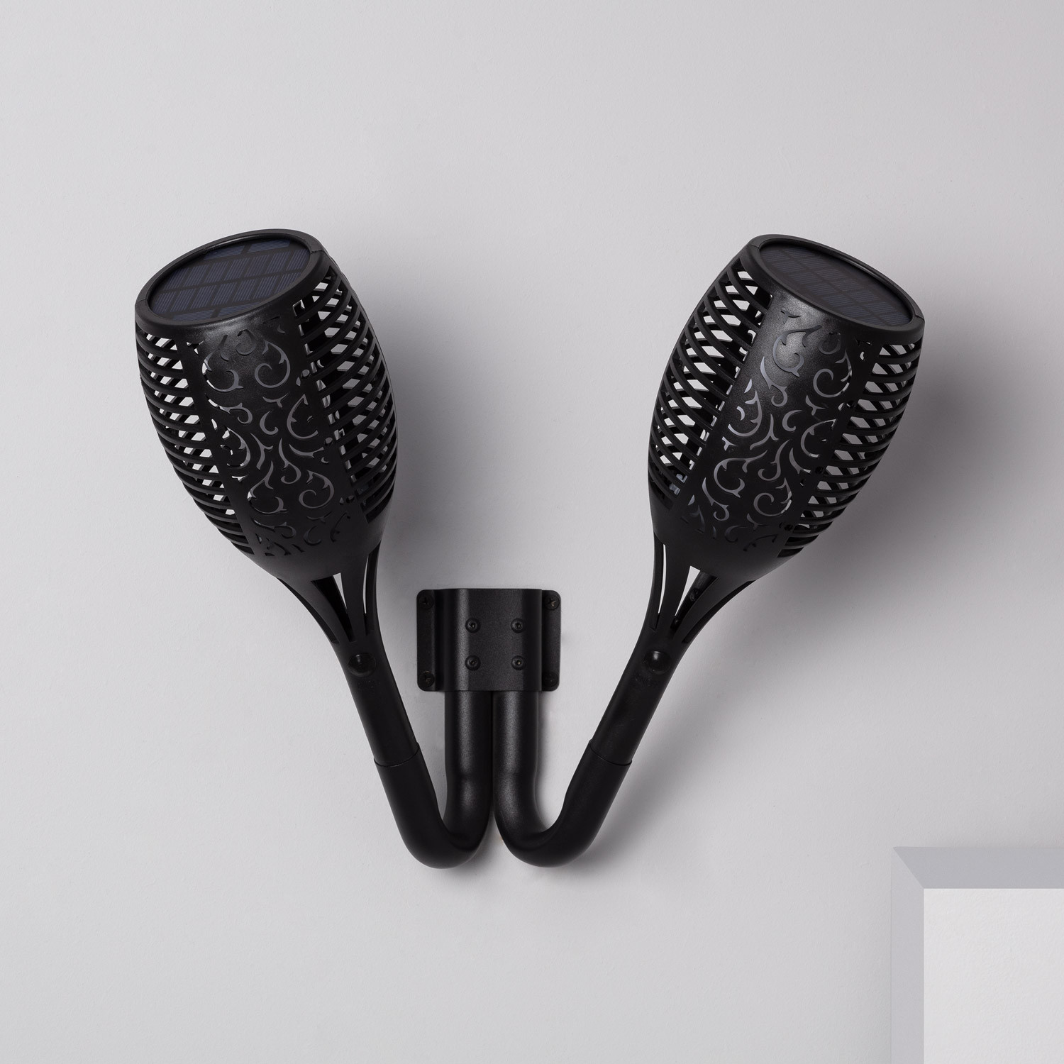 Zweiflammige LED Fackelleuchte mit Flammeneffekt