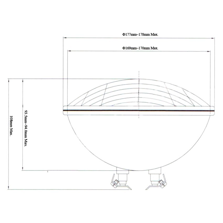 LED Unterwasserlampe PAR56 RGB 35W Dimmbar