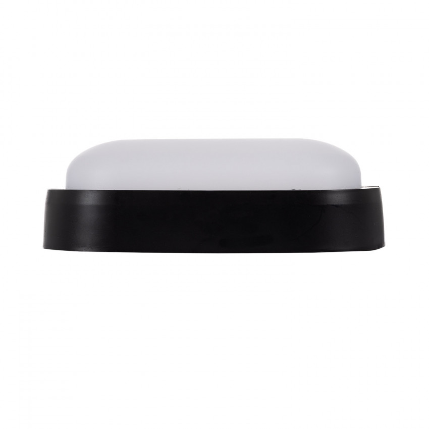 LED-Deckenleuchte 15W Oval Hublot Schwarz IP65