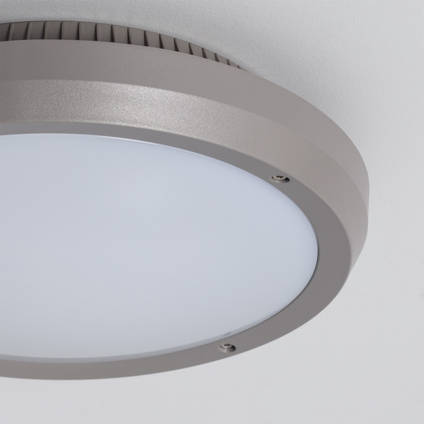 Deckenleuchte Rund Curio Grau IP65