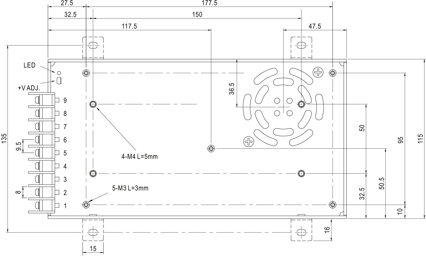 LED Netzteil Meanwell 350W für LED Strips 12V