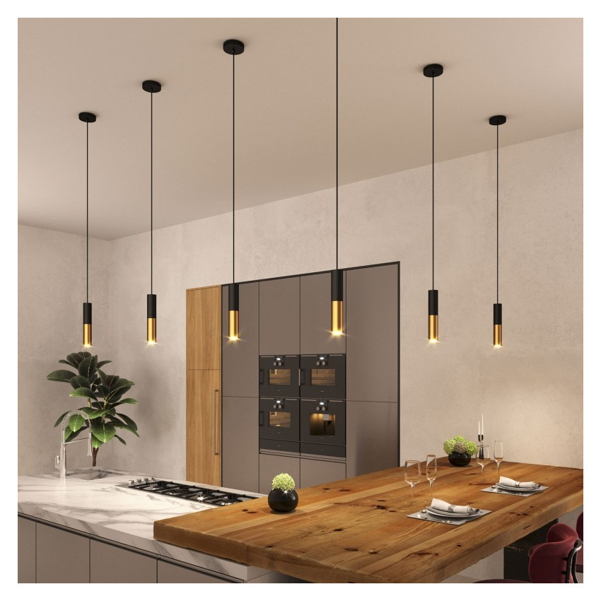 Lampe Suspendue Creative-Cables Modèle PDMV_ Abat-Jour Tub-E14 schwarz