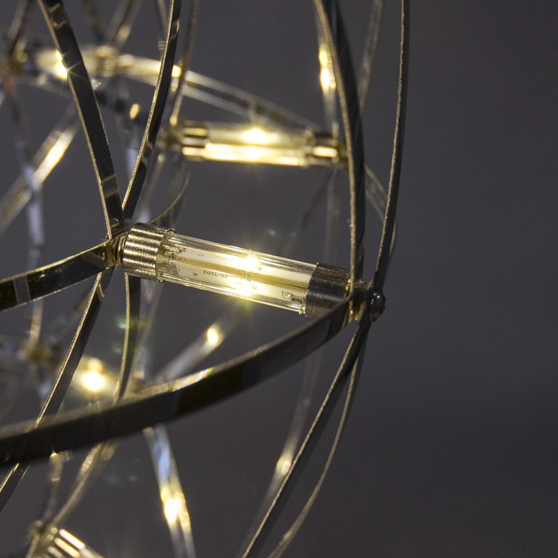 s.LUCE pro Atom 70 dimmbare LED-Pendelleuchte Metallkugel