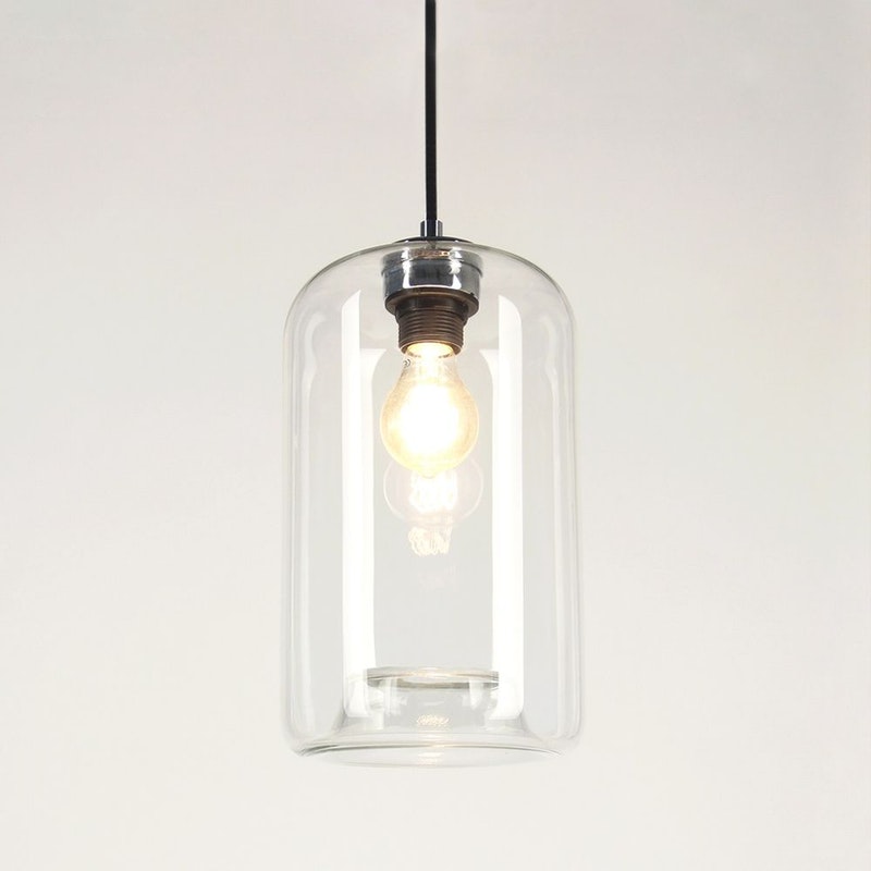 Cruet 2.0 klar 3flg. Pendelleuchte Modular Baldachin Schwarz