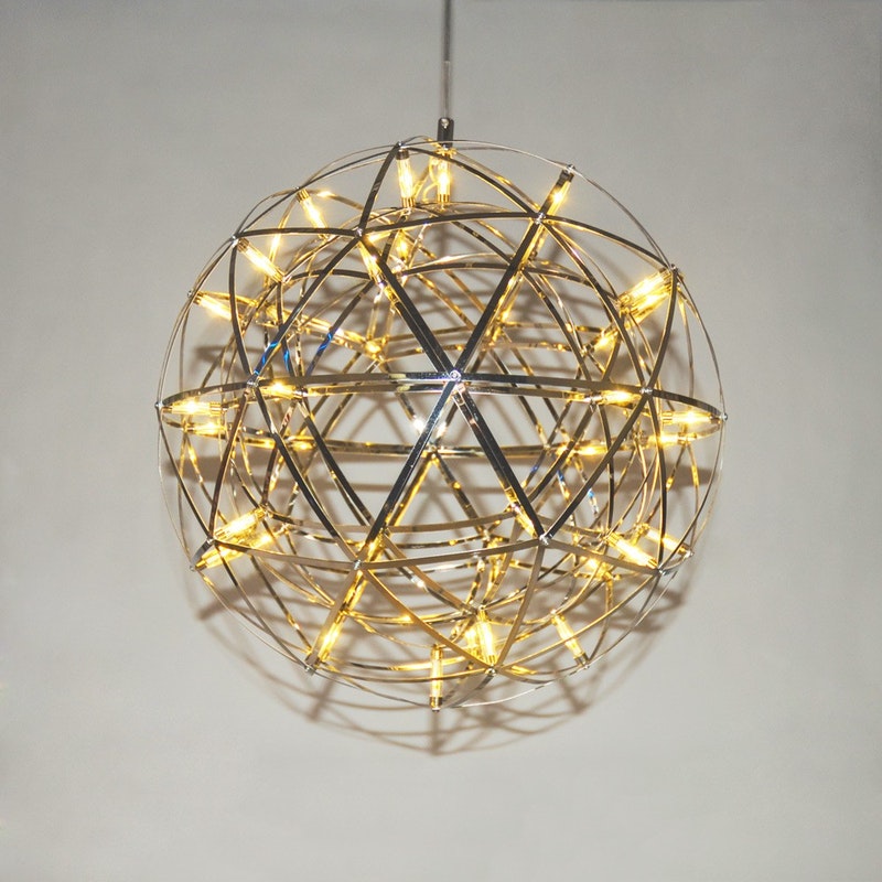 s.LUCE pro Atom 30cm LED-Hängeleuchte Metallkugel 486lm Dimmbar