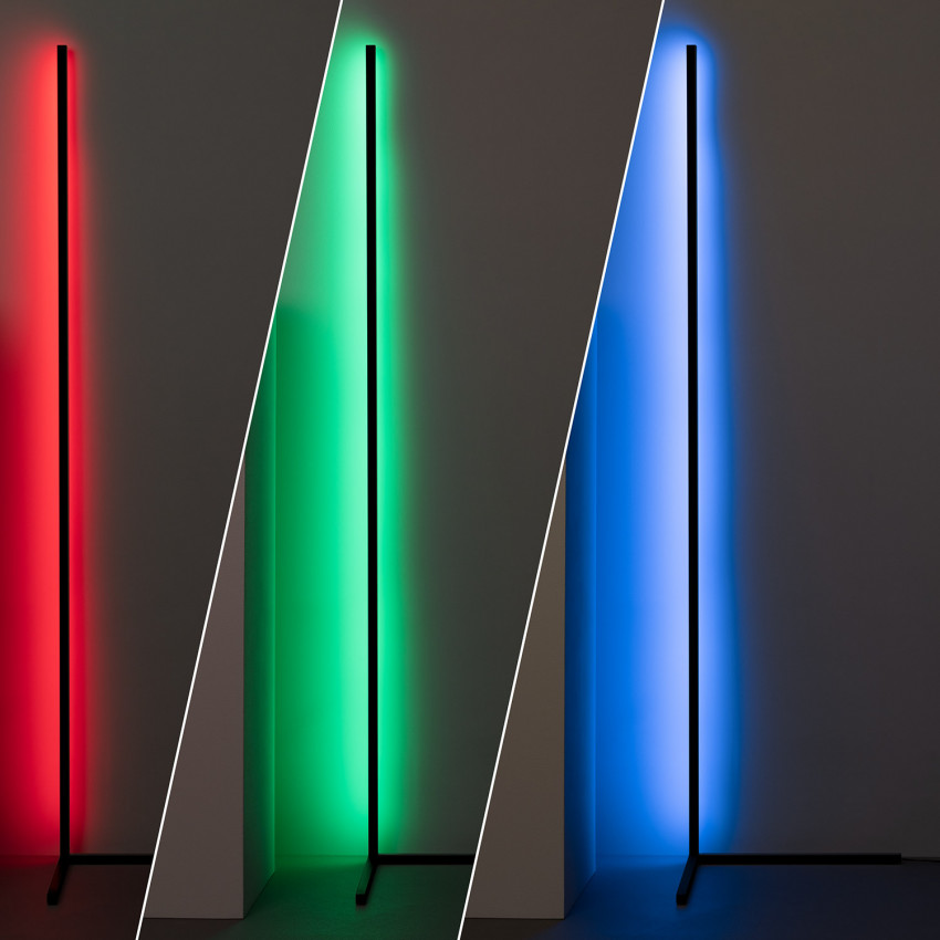 LED-Stehleuchte RGBWW Pulp 20W Schwarz