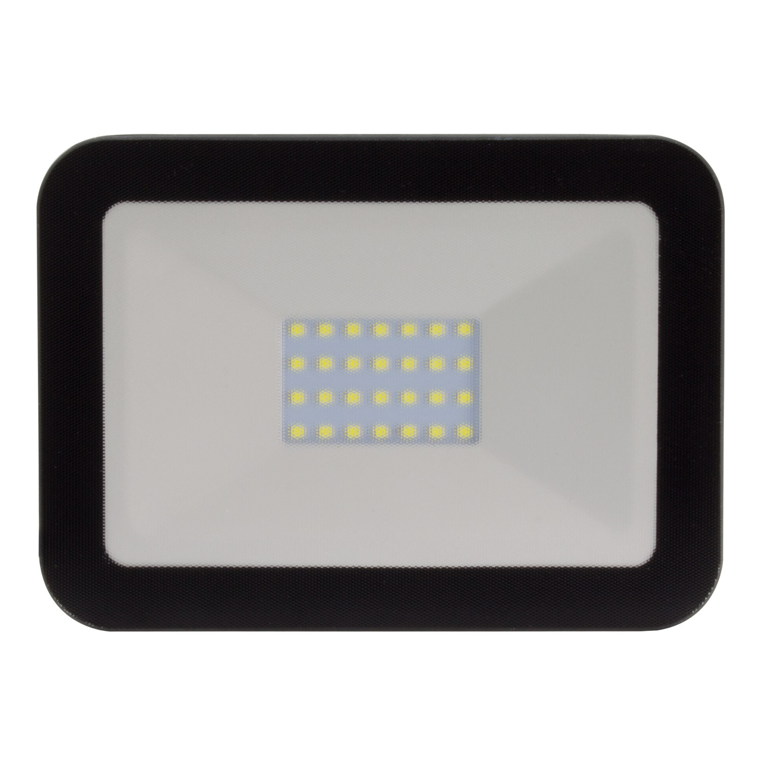 LED-Flutlichtstrahler Slim Glas Schwarz 20W 120lm/W IP65