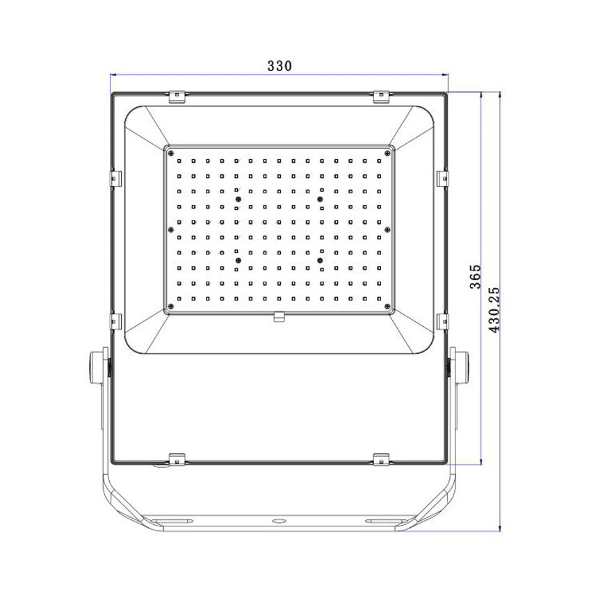 LED-Flutlichtstrahler Slim PRO 150W 160 lm/W 120º Dimmbar TRIAC IP65