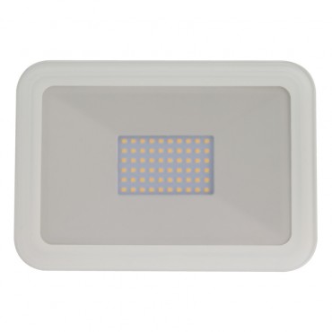 LED-Flutlichtstrahler Slim Glas Weiss 100W 120lm/W IP65
