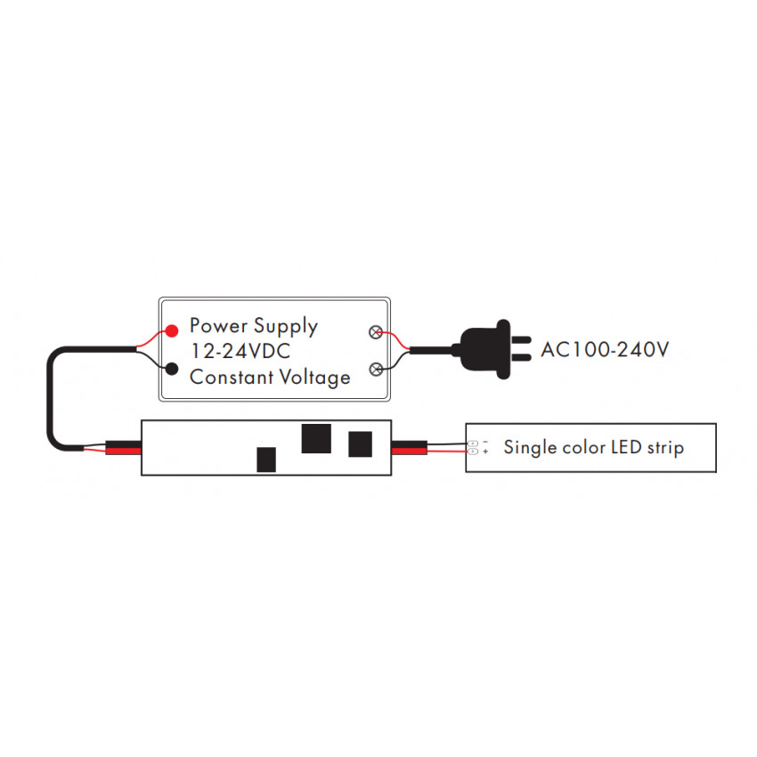 Mini-Sensorschalter für LED-Streifen 12-24V DC Kontaktlos