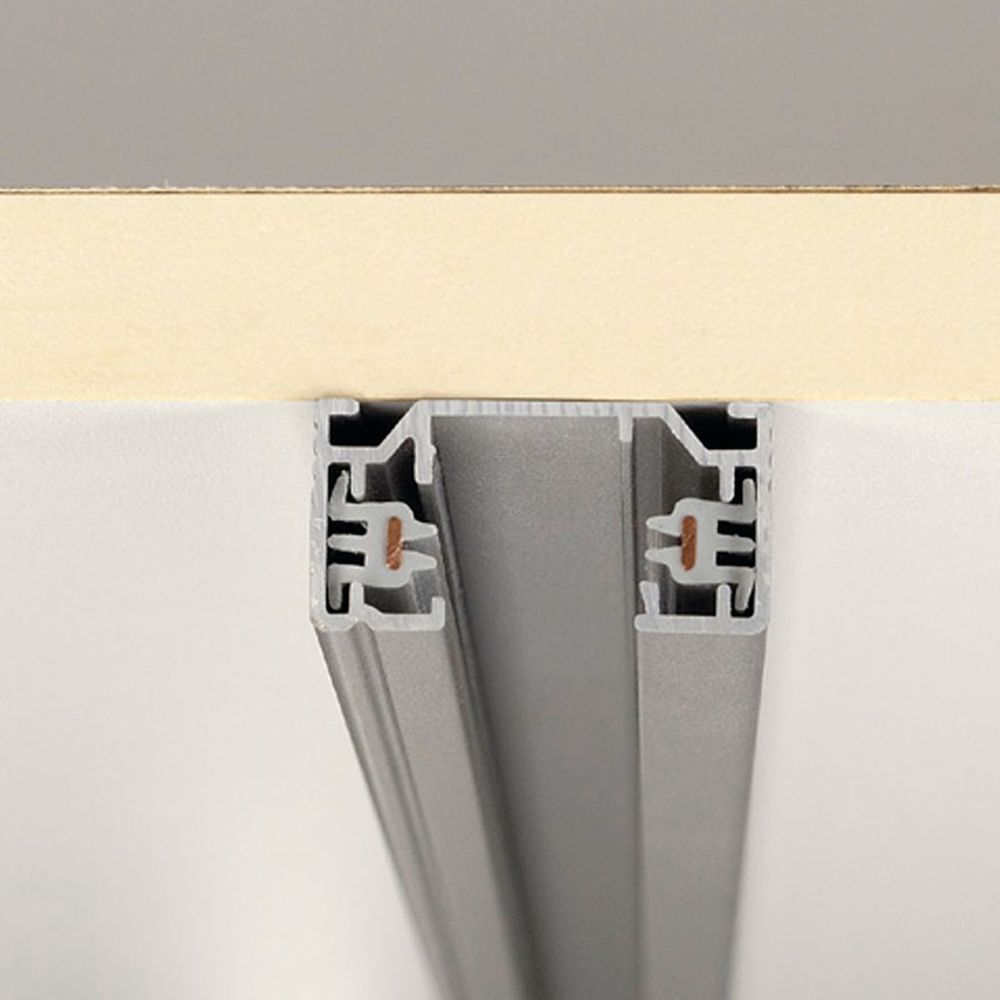 1-Phasen Hochvoltschiene Aufbauversion Silbergrau 1m