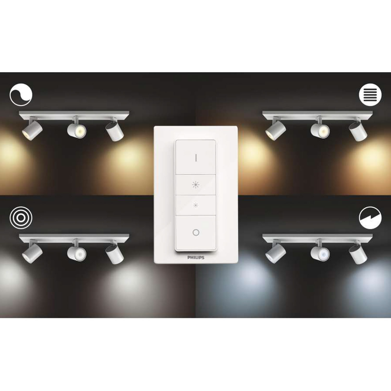 LED-Deckenleuchte CCT PHILIPS Runner 3 Strahler