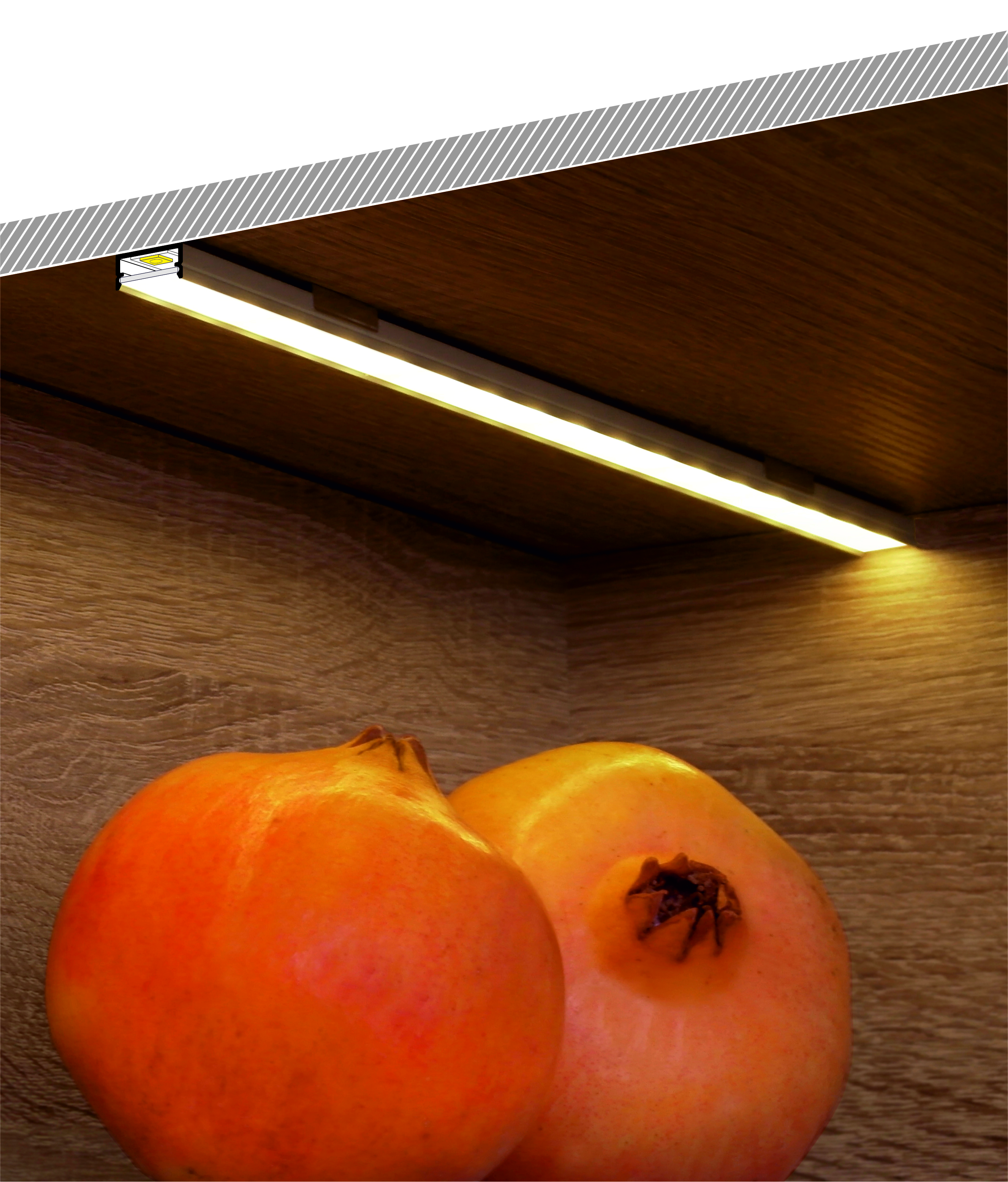 LED Alu Einbauprofil BEGTIN12 J/S 2m Alu-eloxiert weiß