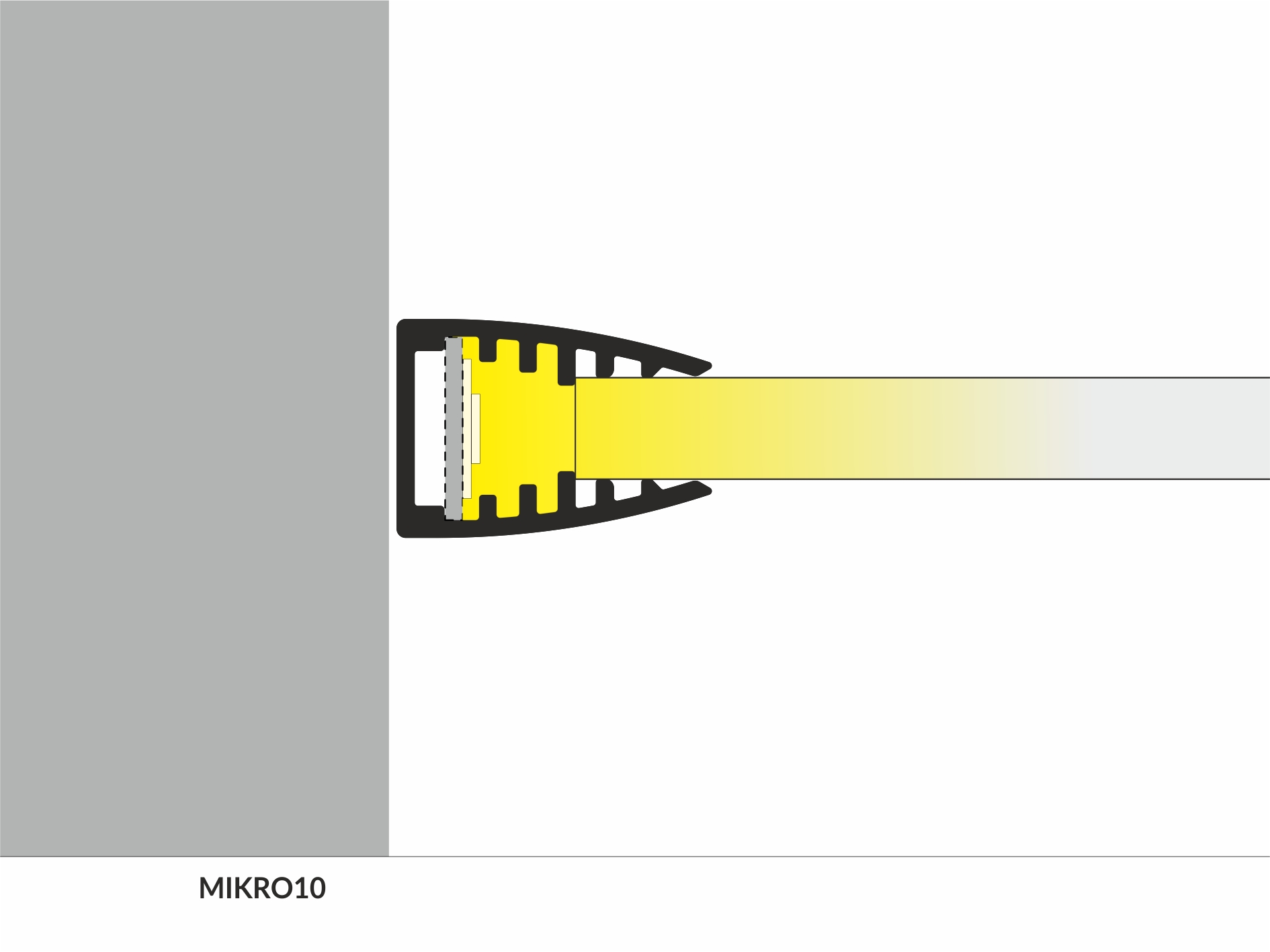 LED Profil MIKRO10 2m Alu eloxiert