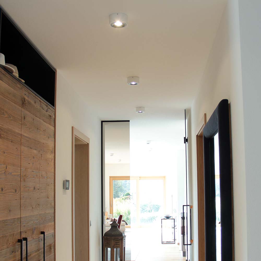 LED Aufbauspot Santa schwenkbar & Dimmbar 910lm extra Warmweiß 2700K Weiß