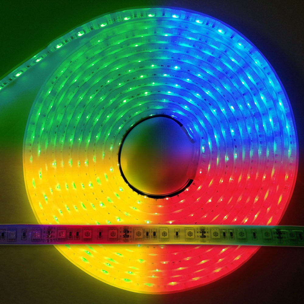 LED- Strip 14,4 W/m 60 LED/M IP65 RGB 12V 5m
