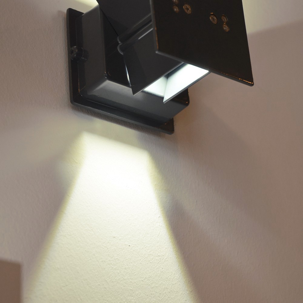 s.LUCE pro Ixa LED Wandleuchte IP44 verstellbare Winkel Weiß